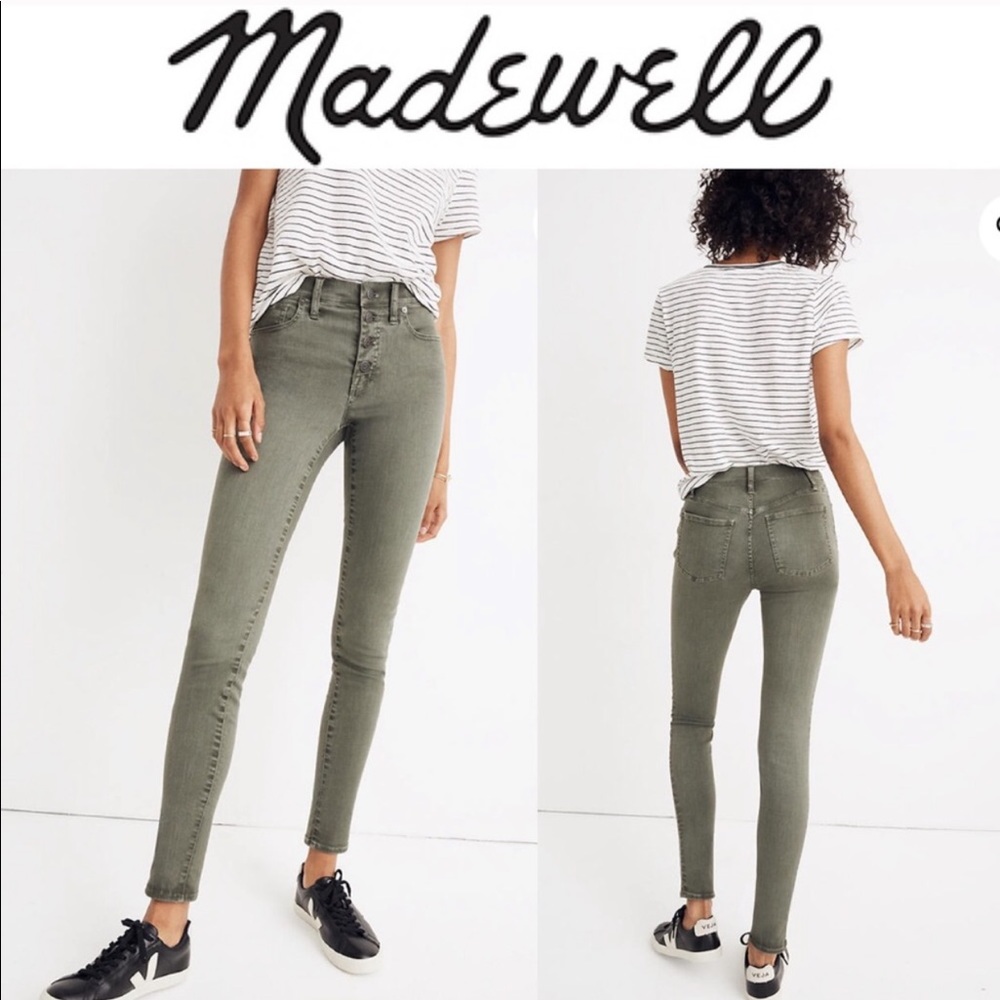 Madewell  9" Mid-Rise Skinny Button Front Jeans 23